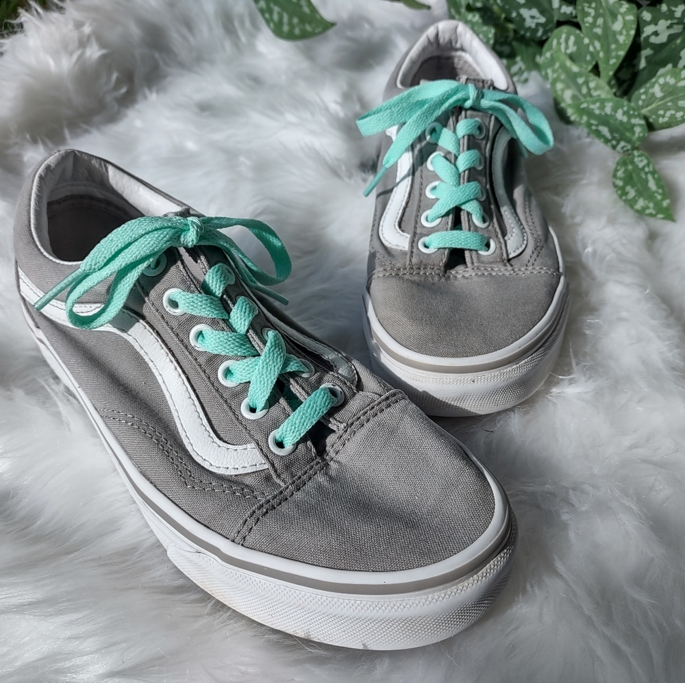 7.5 Grey Old School Style Vans - Picture 2 of 6